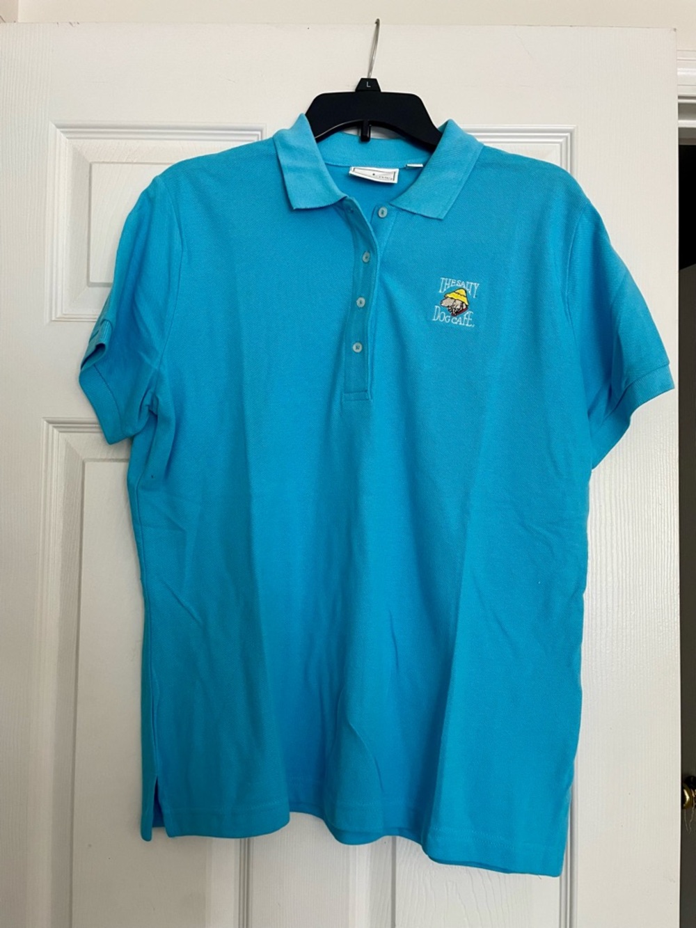 NWOT Salty Dog Cafe Turquoise Polo Shirt Women’s Size L